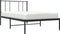 vidaXL - Bedframe - met - hoofdbord - metaal - zwart - 90x200 - cm