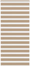 vidaXL - Zebra - Blind - 105x200 - cm - stofbreedte - 100,9 - cm - polyester - zandbruin