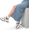 POSH by Poelman GIGI - Dames sneakers - Chunky zool 7 cm - Zwart/beige