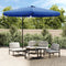 vidaXL - Parasol - met - stalen - paal - 300 - cm - azuurblauw