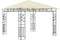 vidaXL - Prieel - met - klamboe - LED-lichtslinger - 180 - g/m² - 3x3x2,73 - m - crème