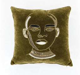By-Boo Kussen Dax Green 50 x 50 cm