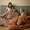 By KlipKlap dekbedovertrek + kussensloop eenpersoons Golden brown - Bed linen - 140 x 200 cm - 63 x 60 cm