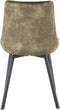 By-Olaf Eetkamerstoel Austin velvet Groen - slanke metalen poten - industrieel design - velours