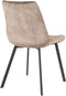 By-Olaf Eetkamerstoel Austin velvet Taupe - slanke metalen poten - industrieel design - velours