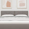 vidaXL - Hoofdbord - met - Diamant - Blokken - Ontwerp - in - Taupe - - - 140 - cm - Stof