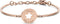 CO88 Collection Inspirational 8CB 90339 Stalen Armband met Hanger - Ster en Shine Like a Star 17 mm - One-size - Rosékleurig