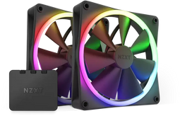 NZXT F140RGB - Ventilator - 140mm - RGB Lighting Controller - Zwart (2 stuks)
