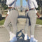 Three4One Legging - Sportlegging dames - Compressie & Scrunch butt effect - Grijs & Roze (2 stuks)