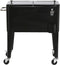 Koelbox DKD Home Decor 74 x 43 x 83 cm Zwart Staal Aluminium Polypropyleen 56 L