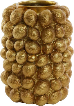 Light & Living Vaas Lemon - Antiek Brons - Ø31cm - Kunststof - Vaas voor Paastakken - Paasdecoratie - Pasen