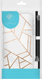 iMoshion Hoesje Geschikt voor Samsung Galaxy S8 Hoesje Met Koord - iMoshion Design Hoesje met Koord - Wit / Meerkleurig / Goud / White Graphic