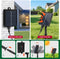 Solar Lichtgordijn, 1m×1m 100LED Kerstverlichting voor Binnen en Buiten, 8 Standen, IP65 Waterdicht