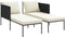 vidaXL - Ligbed - met - Kussens - voor - 2 - Personen - - - Antraciet - - - 115x153x69,5 - cm - - - Staal