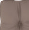 vidaXL - Palletkussen - 50x40x12 - cm - stof - taupe