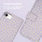 iMoshion Hoesje Geschikt voor iPhone SE (2022) / SE (2020) / 8 / 7 / 6s / 6 Hoesje Met Pasjeshouder - iMoshion Design Bookcase smartphone - Paars / White Daisy