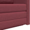 vidaXL - Vloersofa - Bed - 2-in-1 - wijnrood - 124x71x78 - cm - textiel