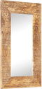 vidaXL - Spiegel - handgesneden - 80x50x2,5 - cm - massief - mangohout