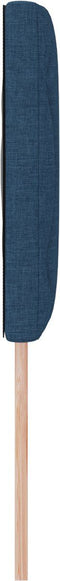 vidaXL - Hoofdbord - Diamantblok - Ontwerp - Blauw - 140 - cm - Stof