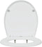 vidaXL - Snelle - Ontgrendelbare - Toiletzitting - met - Zachte - Sluiting - Duroplast - Wit