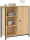 vidaXL - Dressoir - 70x30x80 - cm - bewerkt - hout - sonoma - eikenkleurig