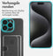 iMoshion Hoesje Geschikt voor iPhone 15 Pro Hoesje Met Pasjeshouder - iMoshion Softcase Backcover met pashouder 3.0 - Transparant