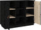 vidaXL - Dressoir - 100x40x75 - cm - massief - grenenhout - zwart