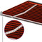 vidaXL - Luifel - automatisch - met - LED - en - windsensor - 5x3 - m - oranje - en - bruin