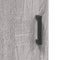 vidaXL - Hoge - kast - 69,5x31x115 - cm - bewerkt - hout - grijs - sonoma - eikenkleurig