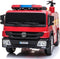 Brandweer Truck - Elektrische Kinderauto - 1 Persoons Kinderauto - Afstand Bestuurbaar - Muziek Module - 12v - Rubberen banden