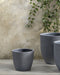 KANNIA - Bloempot - Grijs - 36 cm - Klei-vezelmengsel