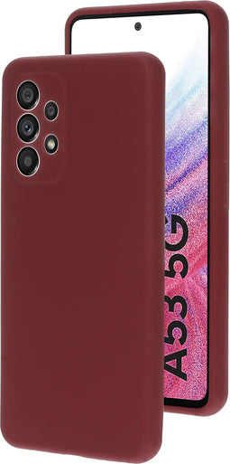Mobiparts Samsung Galaxy A53 (2022) 5G - Silicone Cover - Krasbestendig - Plum Red