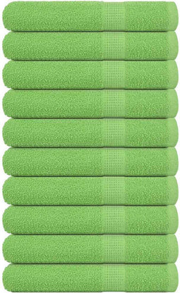 vidaXL - Saunahanddoeken - 10 - st - 80x200 - cm - 360 - g/m² - 100% - katoen - appelgroen