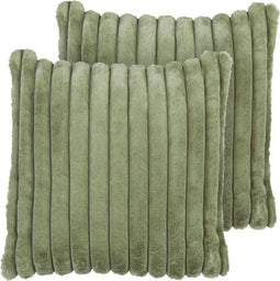 RAKYA - Sierkussen set van 2 - Groen - Polyester
