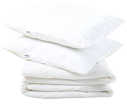 Sjumo Silky Smooth Dekbedovertrek - 140 x 220 cm - Zacht en hypoallergeen - Fresh White