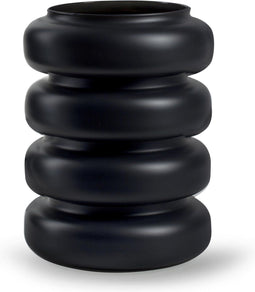 Jodeco Bloemenvaas Bubbles - mat atraciet - glas - 19 x 25 cm - Moderne vaas