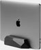 Oakywood Laptop Dock - Zwart Massief Eiken - Echt Hout Verticale MacBook/Laptop Standaard - Clean Desk Design