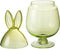 J-Line voorraadpot Konijn - glas - groen - medium - paasdecoratie