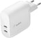 Belkin BoostCharge 40W - USB-C PD Wandlader - 2 Poorten - Wit