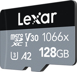 Lexar Professional 1066x - microSDXC UHS-I - 128GB - 160 MB/s leessnelheid (1 stuk)