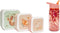 Petit Monkey Snackdozen + Drinkfles Bear and Friends/Glitter Back to School set - Peach Blossom