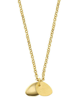 Casa Jewelry Sugarbowl - Collier 37 cm met 5 cm verlengketting - Goud verguld