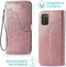 iMoshion Hoesje Geschikt voor Samsung Galaxy A03s Hoesje Met Pasjeshouder - iMoshion Mandala Bookcase - Rosé Goud