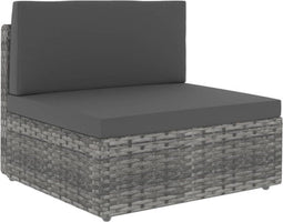 vidaXL-Middenbank-sectioneel-poly-rattan-grijs