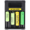 Nitecore charger CI4, intelligent 4-fold quick charger with USB-C charging port, charges Li-Ion, NiM