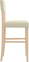 vidaXL - Barstoelen - 2 - st - massief - rubberhout - en - kunstleer
