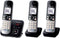 Panasonic KX-TG6823GB - DECT-telefoon met antwoordapparaat - 30 min. opname - 3 handsets (3x)