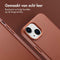 Accezz MagSafe Leather Backcover iPhone 14 - Echt leer - Verhoogde randen - Bruin