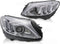 Koplampen - voor Mercedes W205 2014-2018 - TUBE LED - chroom