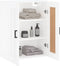 vidaXL - Wandkast - 69,5x34x90 - cm - bewerkt - hout - hoogglans - wit